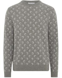 Marine Serre - Moon-Jacquard Sweater - Lyst