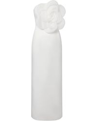 Leo - Floral-Appliqué Maxi Dress - Lyst