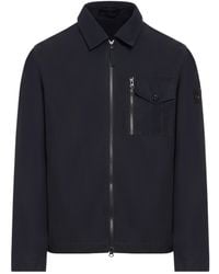 Stone Island - Compass Patch Zipped Jacket - Lyst