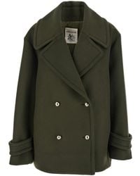 Semicouture - Double-Breasted Long Coat - Lyst
