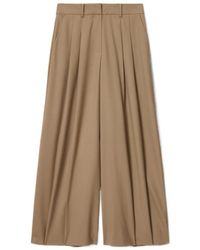 AllSaints - Wool-Blend Wide-Leg Poppy Trousers - Lyst