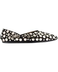 KHAITE - Jane Studded Flat Shoes - Lyst