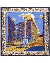 Ferragamo - Ferragamo Palazzo Spini Feroni Print Scarf - Lyst