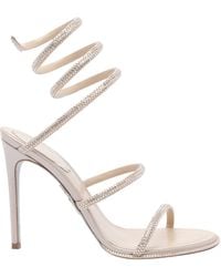 Rene Caovilla - Ren Caovilla Embellished Heeled Sandals - Lyst