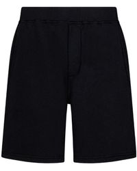DSquared² - Logo-Print Cotton Shorts - Lyst