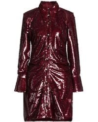 Ganni - Minimalist Sequin Long-Sleeve Dress - Lyst