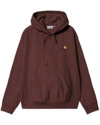 Carhartt - American Script Logo-Embroidered Hoodie - Lyst