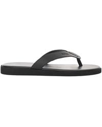 BOSS - Logo-Embossed Thong Sandals - Lyst