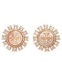 Tory Burch - Moondance Crystal Stud Earrings - Lyst