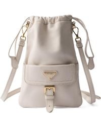 Prada - Nappa Leather Pouch - Lyst