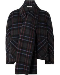 Veronica Beard - Martine Scarf-Detailed Checked Jacket - Lyst
