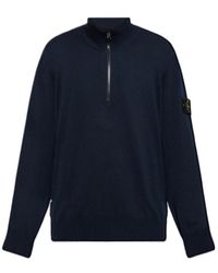 Stone Island - Compass Patch Knitted Jumper - Lyst