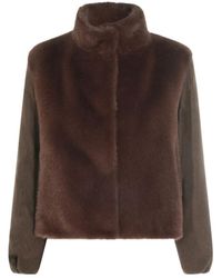 Herno - Faux Fur Panel Jacket - Lyst