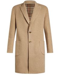 Etro - Single-Breasted Reversible Coat - Lyst