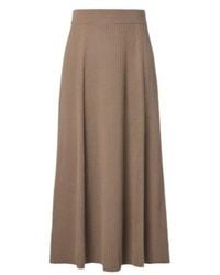 JOSEPH - Hallie Ribbed-Knit Wool-Blend Midi Skirt - Lyst