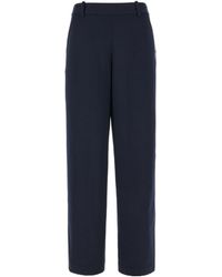 Circolo 1901 - Side Stripe Detail Wide-Leg Trousers - Lyst