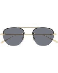 Montblanc - Eyewear Pilot Frame Sunglasses - Lyst