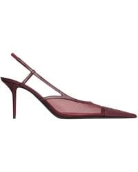 Saint Laurent - Renee Mesh Open-Toe High Heels - Lyst