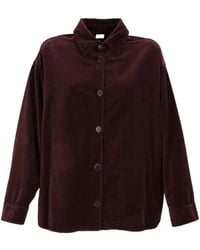 Aspesi - Snap-Button Long-Sleeve Casual Jacket - Lyst