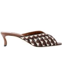 Manolo Blahnik - Trofesamu 50 Woven Leather Mules - Lyst