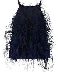 Pinko - Feather-Trim Sequin-Embellished Top - Lyst