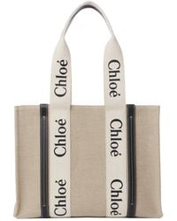 Chloé - Chloé Woody Logo Strap Shoulder Bag - Lyst