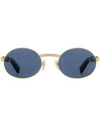 Cartier - Giverny Oval Frame Sunglasses - Lyst