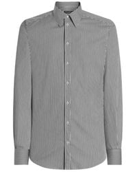 Dolce & Gabbana - Striped Cotton Shirt - Lyst