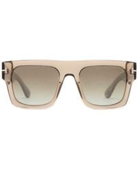 Tom Ford - Eyewear Fausto Square Frame Sunglasses - Lyst