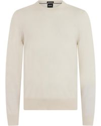 BOSS - Crew Neck Long-Sleeved Knitwear - Lyst