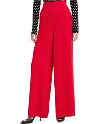 Marella - Crêpe Satin Casual Trousers - Lyst