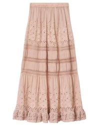 AllSaints - Camille Embroidered Maxi Skirt - Lyst