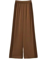 Twinset - Envers Satin Palazzo Trousers - Lyst