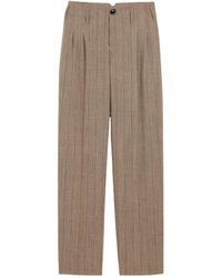 Ami Paris - Ami Wool Striped Two-Pleats Trousers - Lyst