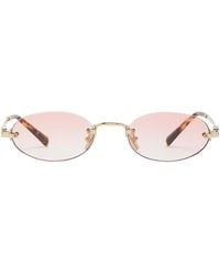 Miu Miu - Oval-Shaped Sunglasses - Lyst