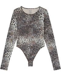 DIESEL - Round Neck Long Sleeve Bodysuit - Lyst