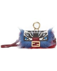 Fendi - Nano Baguette Leather Bag Charm - Lyst