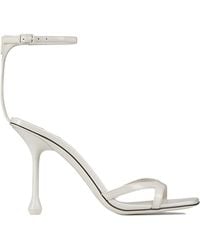 Jimmy Choo - Square Head High Heel Sandals - Lyst