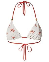 Fendi - Coral Print Bikini Top - Lyst