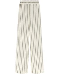 Peserico - Straight-Leg Pinstriped Twill Pants - Lyst