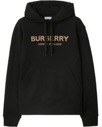 Burberry Gorilla Cotton Hoodie in Black | Lyst
