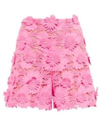 Oscar de la Renta - Floral Lace Shorts - Lyst