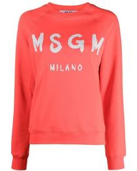 MSGM - Logo Details Hoodie - Lyst