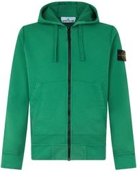 Stone Island - Logo-Patch Sweatshirt - Lyst