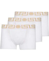 Versace - Greca Set Of Three Boxers - Lyst