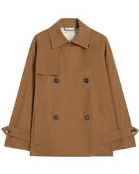 Max Mara - Double-Breasted Water-Repellent Cotton Trench Coat - Lyst