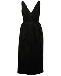 Altuzarra - Anouk V-Neck Cotton-Blend Midi Dress - Lyst