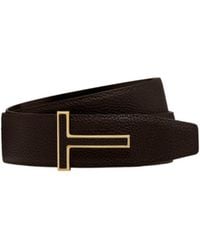 Tom Ford - T Logo Buckle Belt - Lyst