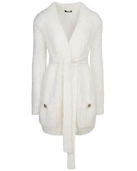 Balmain - Sequin Belt Cardigan - Lyst