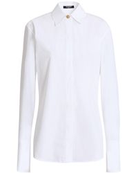 Balmain - Cotton Poplin Shirt - Lyst